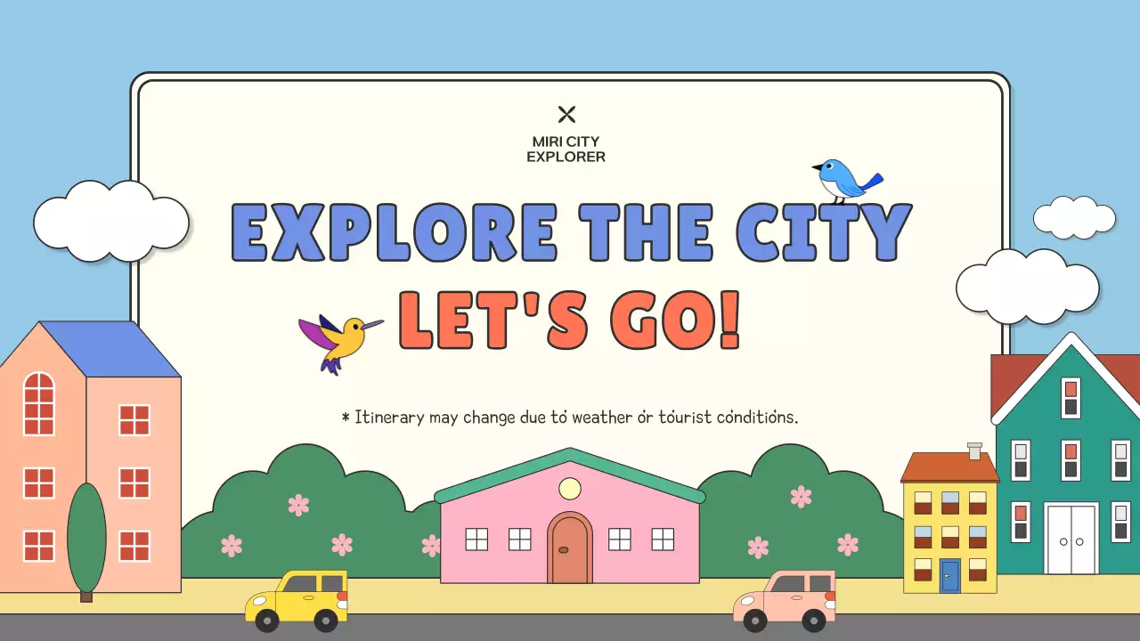 블루 심플 시티 가이드 프레젠테이션