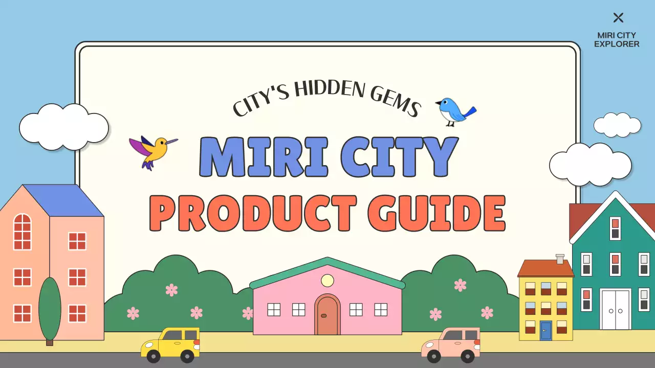 블루 심플 시티 가이드 프레젠테이션