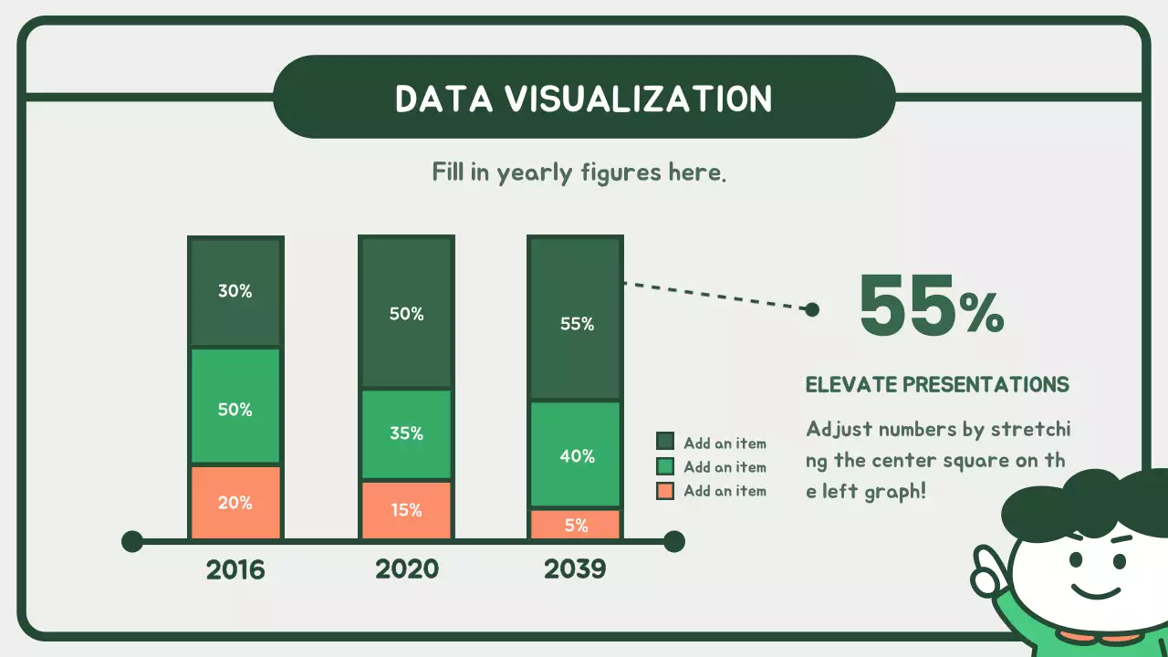 Green Modern Data Report Infographic