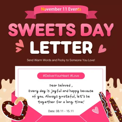 pink playful love invitation