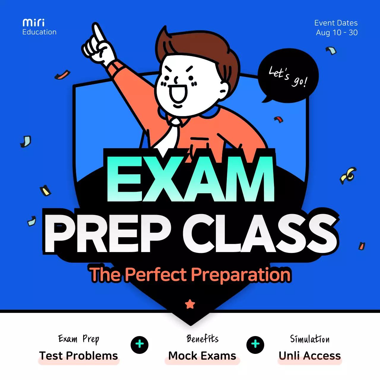 Red Trendy Exam Promotion Instagram Post