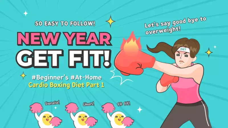 Teal Trendy Fitness Promotion YouTube Thumbnail