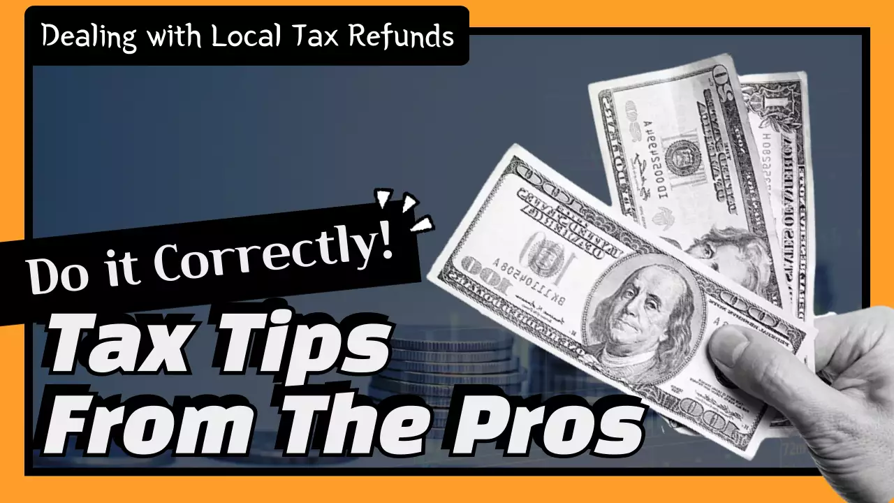 오렌지 레트로 세금 가이드 유튜브 썸네일