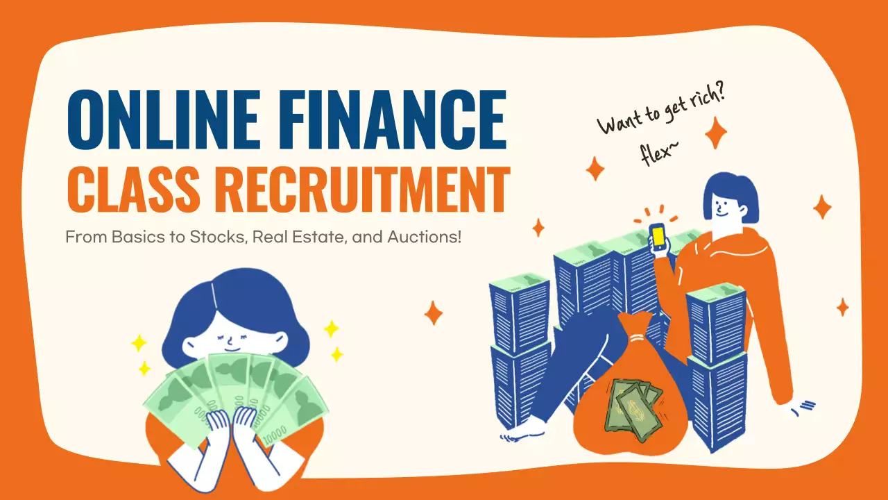 Orange Trendy Finance Recruitment YouTube Thumbnail