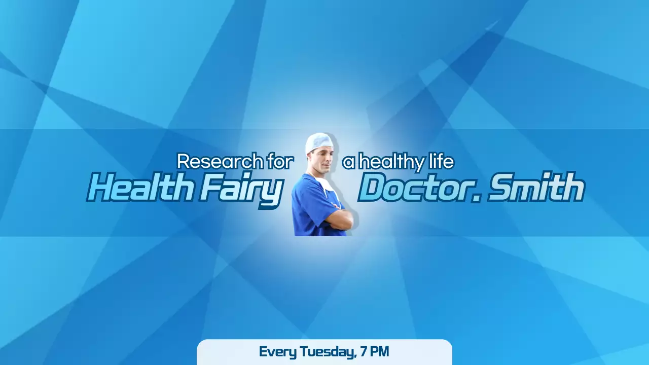 Thumbnail YouTube Promosi Kesehatan Modern Biru