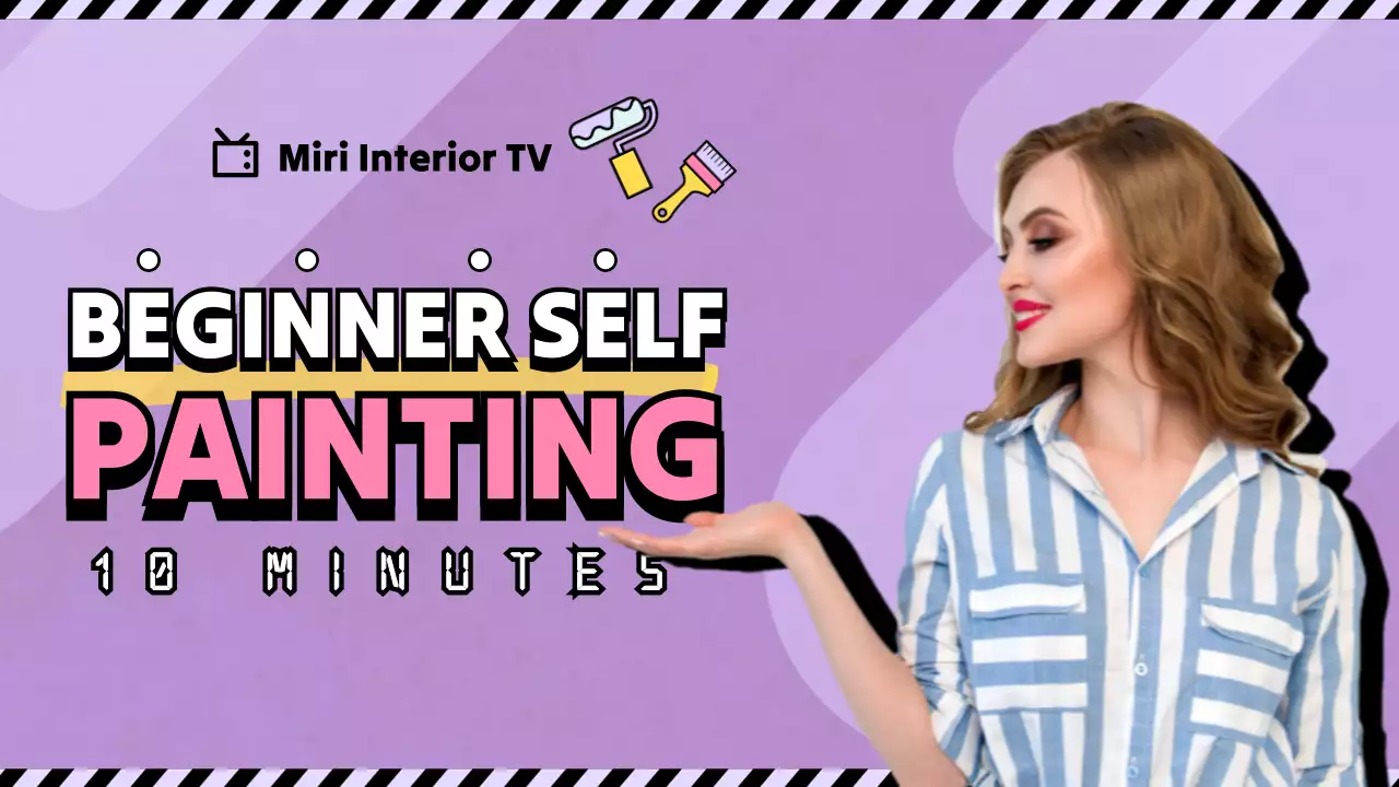 Purple Trendy Painting Guide YouTube Thumbnail