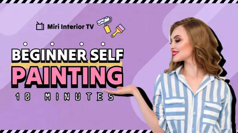 Purple Trendy Painting Guide YouTube Thumbnail