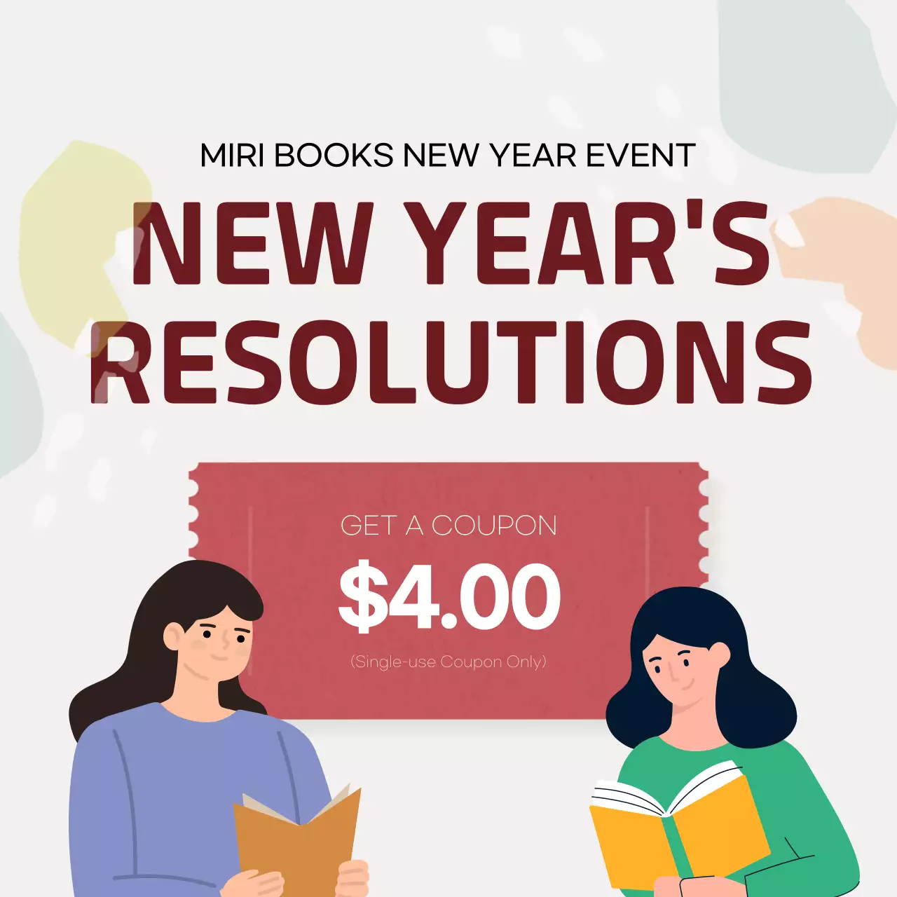 Red Modern New Year Promotion Social Media Post