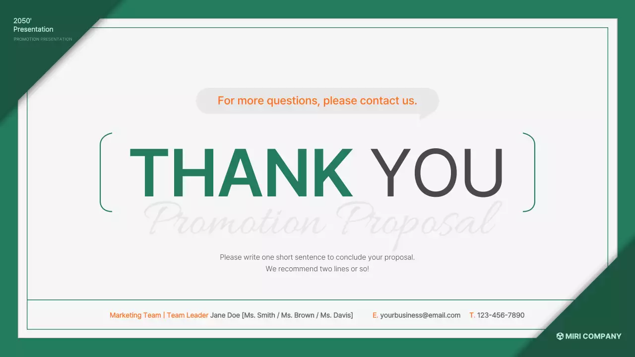 그린클린 홍보 제안 피치 프레젠테이션