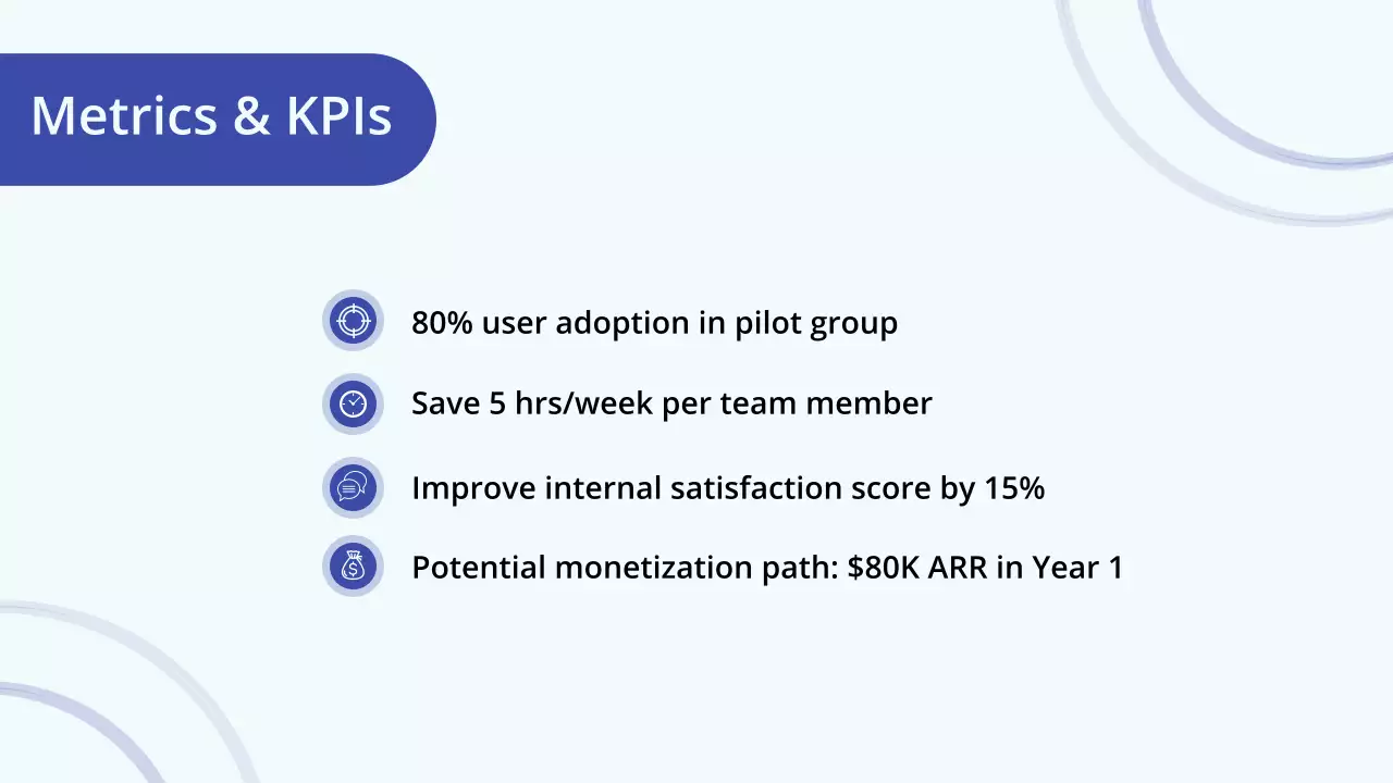 blue modern business side project presentation