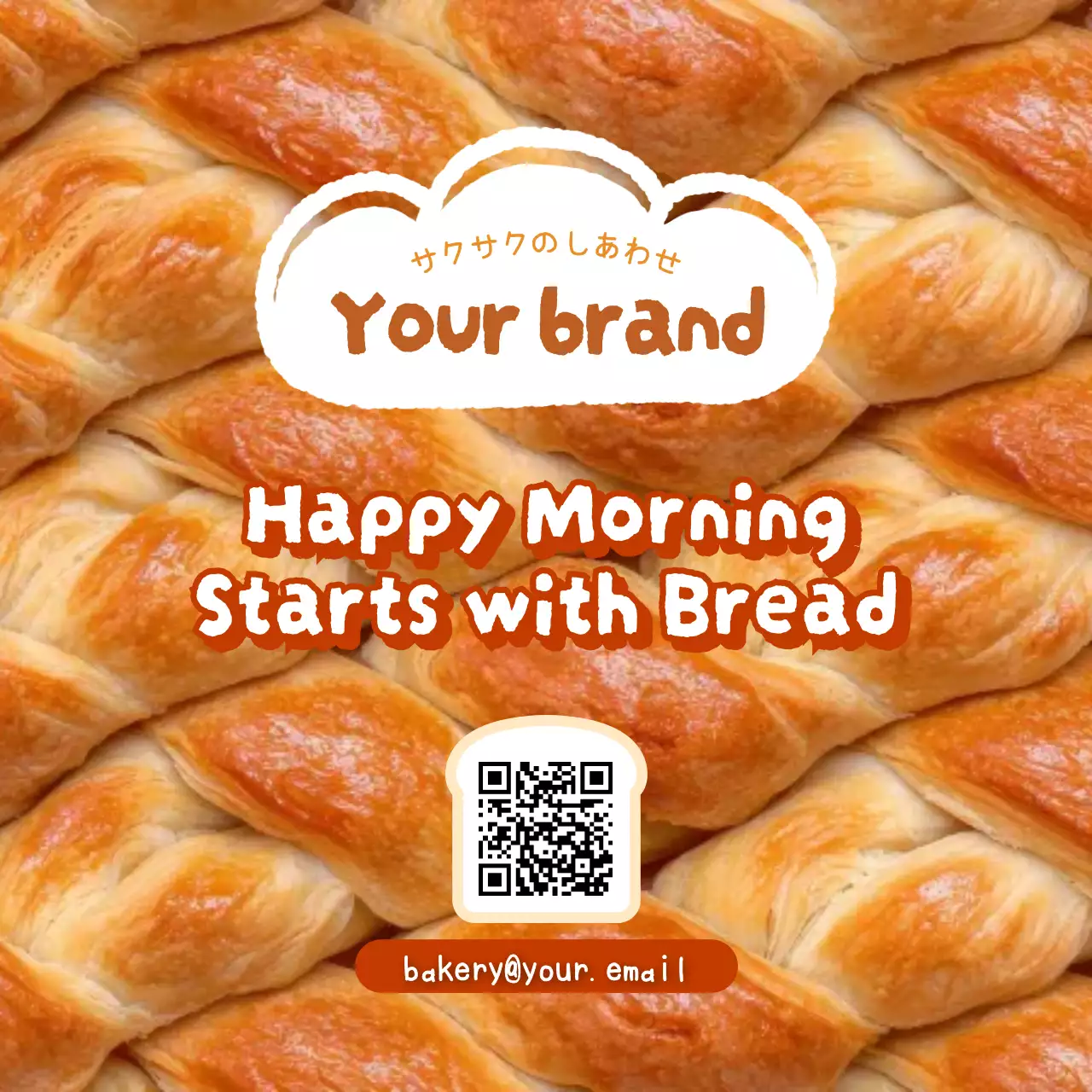 茶色 かわいい パン ポスター 写真