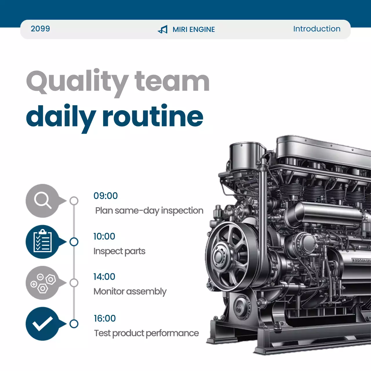 Blue Modern Quality Management Promotion