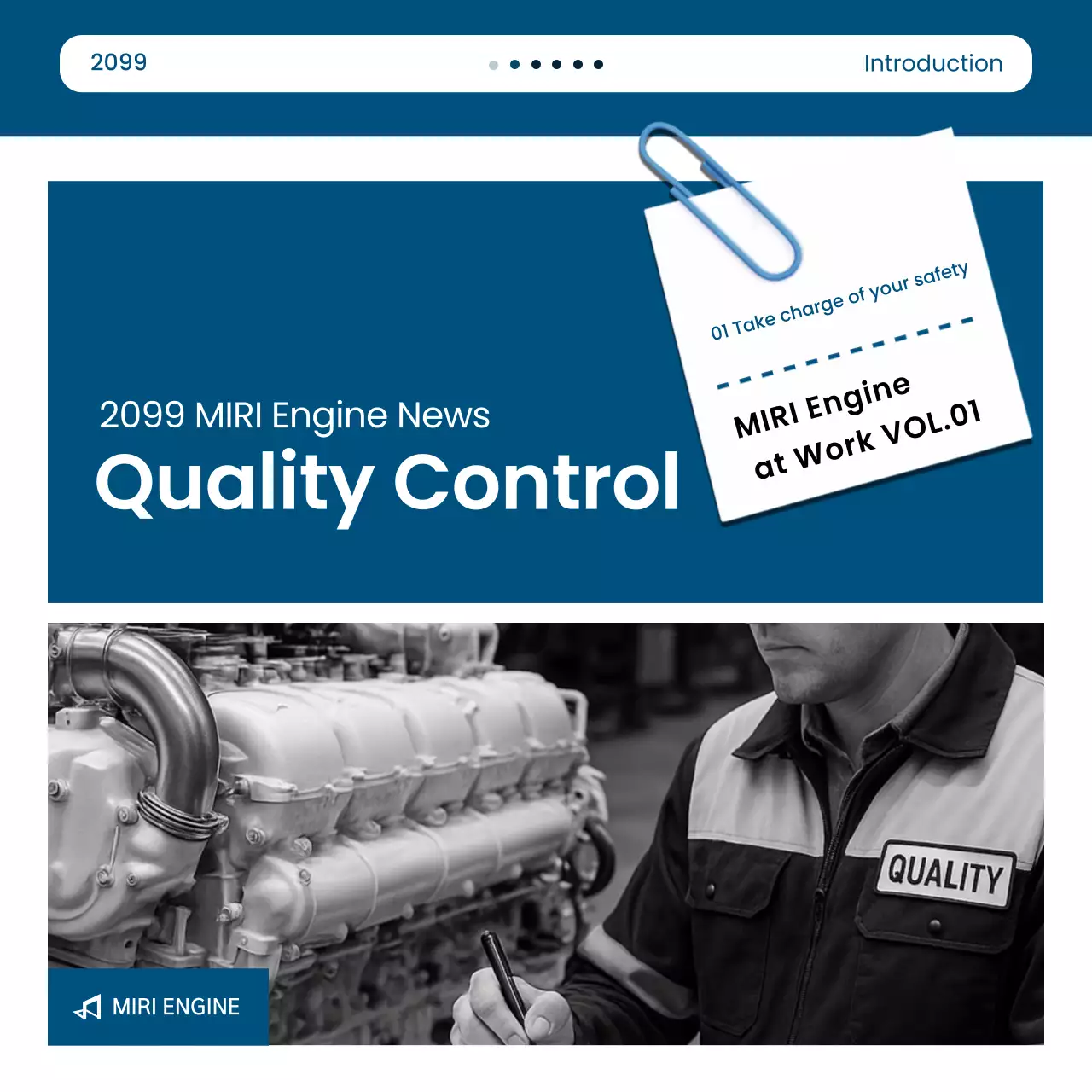 Blue Modern Quality Management Promotion