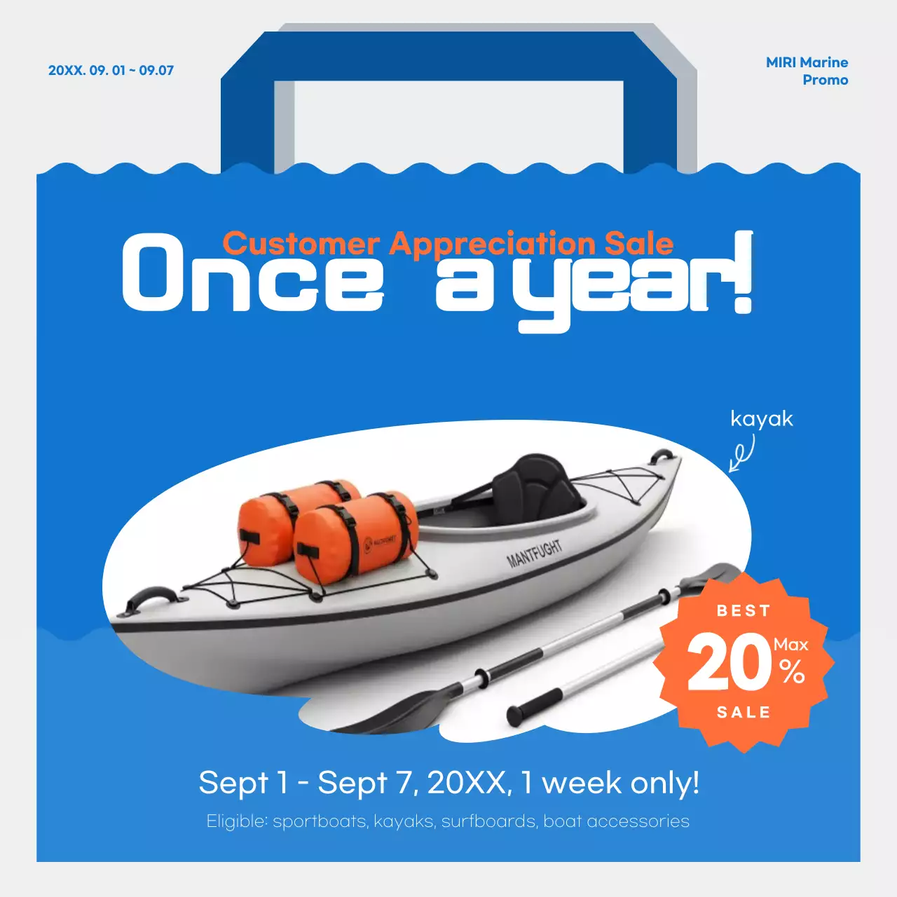 Acara Promosi Biru Modern