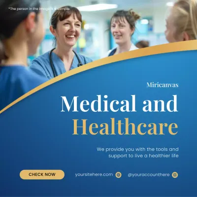 Blue Professional Healthcare Promotion