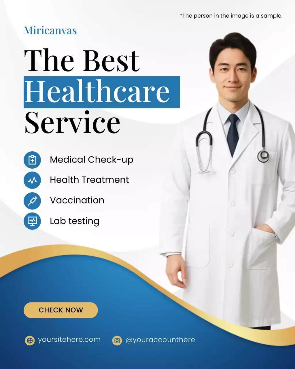 Blue Modern Healthcare Advertisement