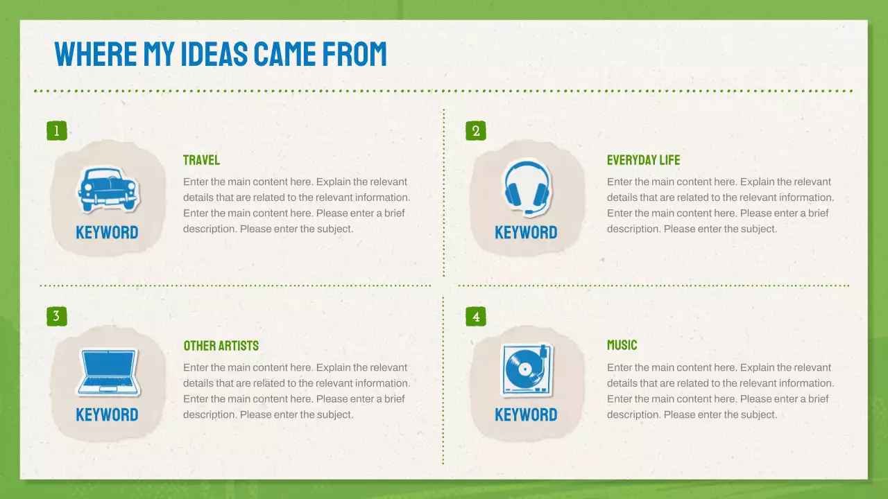 Green And Blue Modern Design Portfolio Presentation