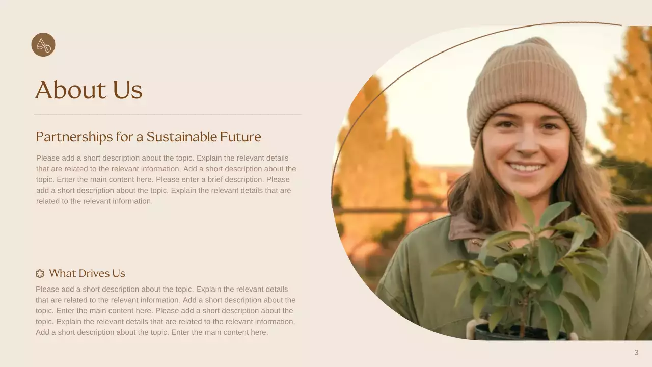 Beige Elegant Sustainability Presentation