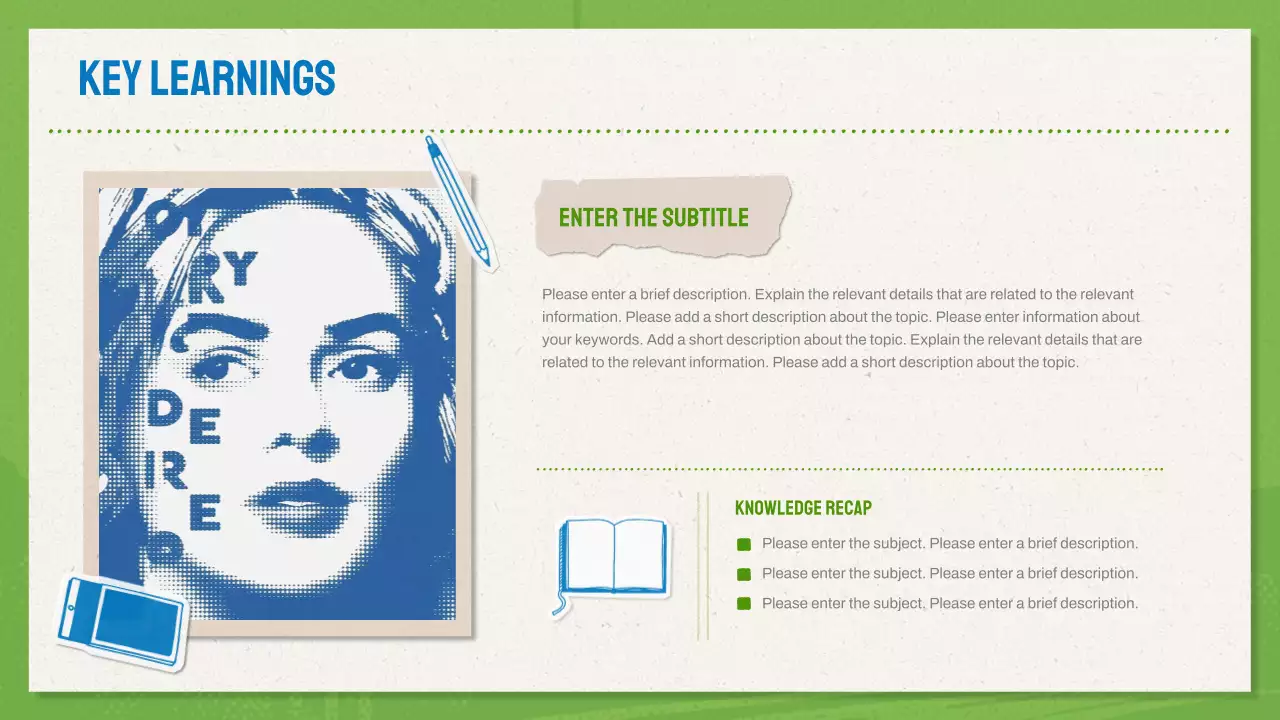 Green And Blue Modern Design Portfolio Presentation