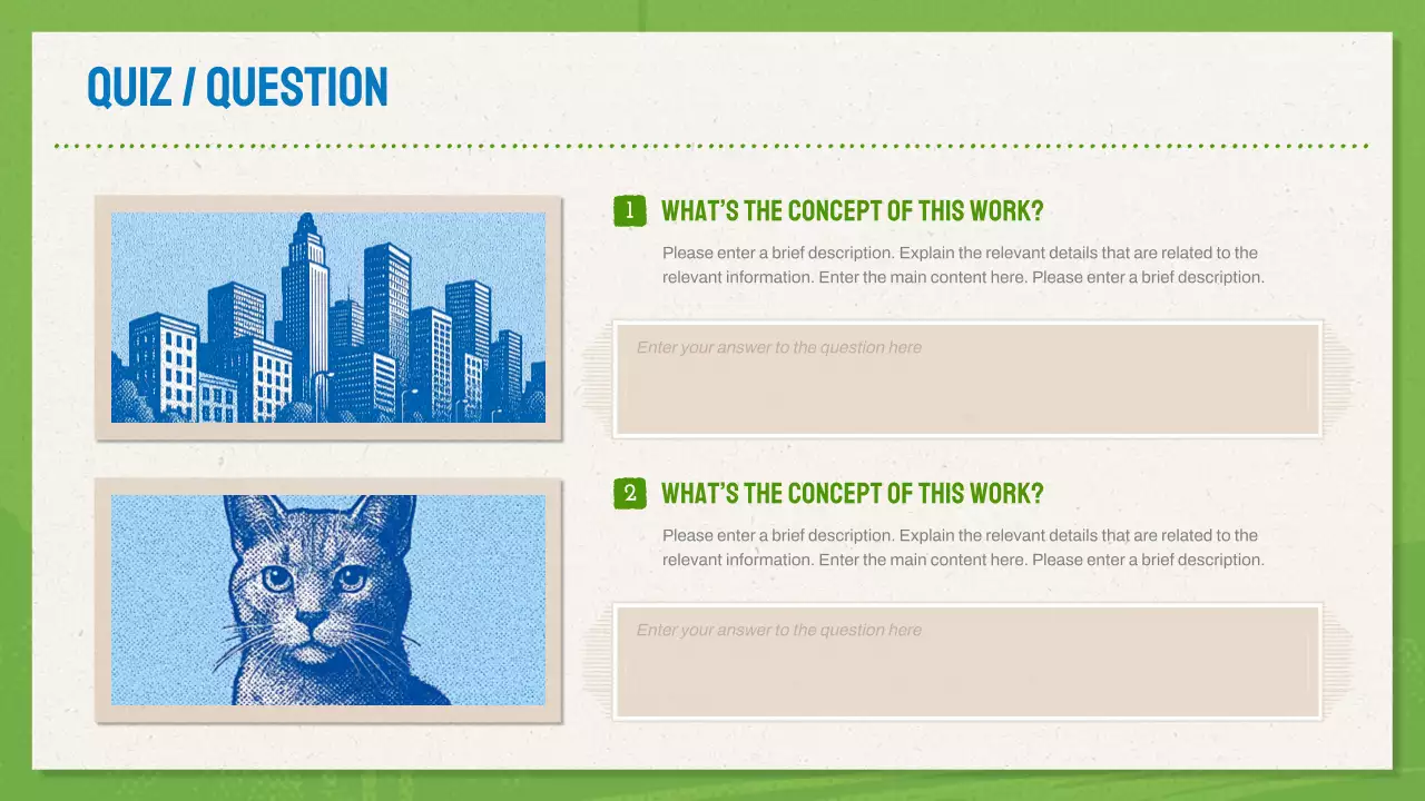 Green And Blue Modern Design Portfolio Presentation