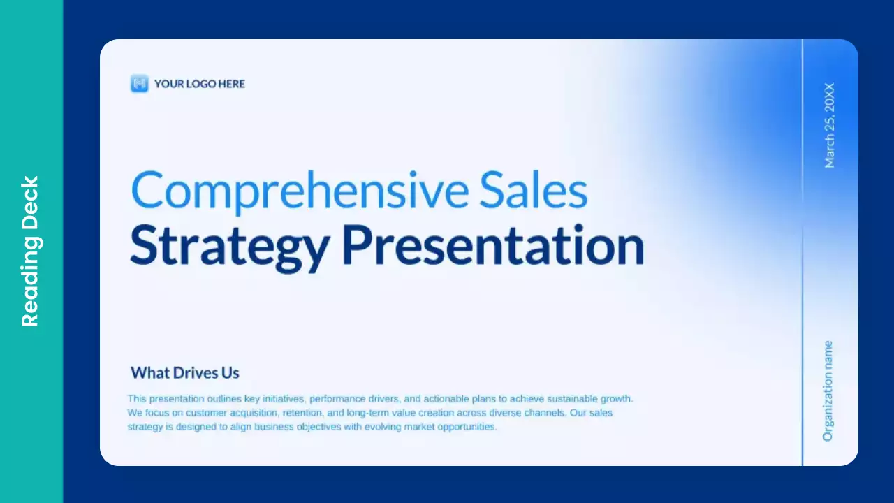 Blue Modern Sales Presentation