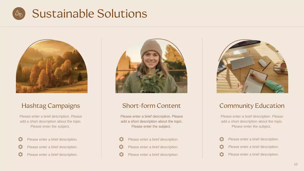 Beige Elegant Sustainability Presentation