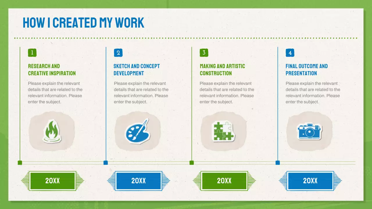 Green And Blue Modern Design Portfolio Presentation