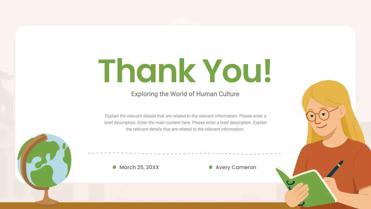 Beige Modern Culture Course Presentation