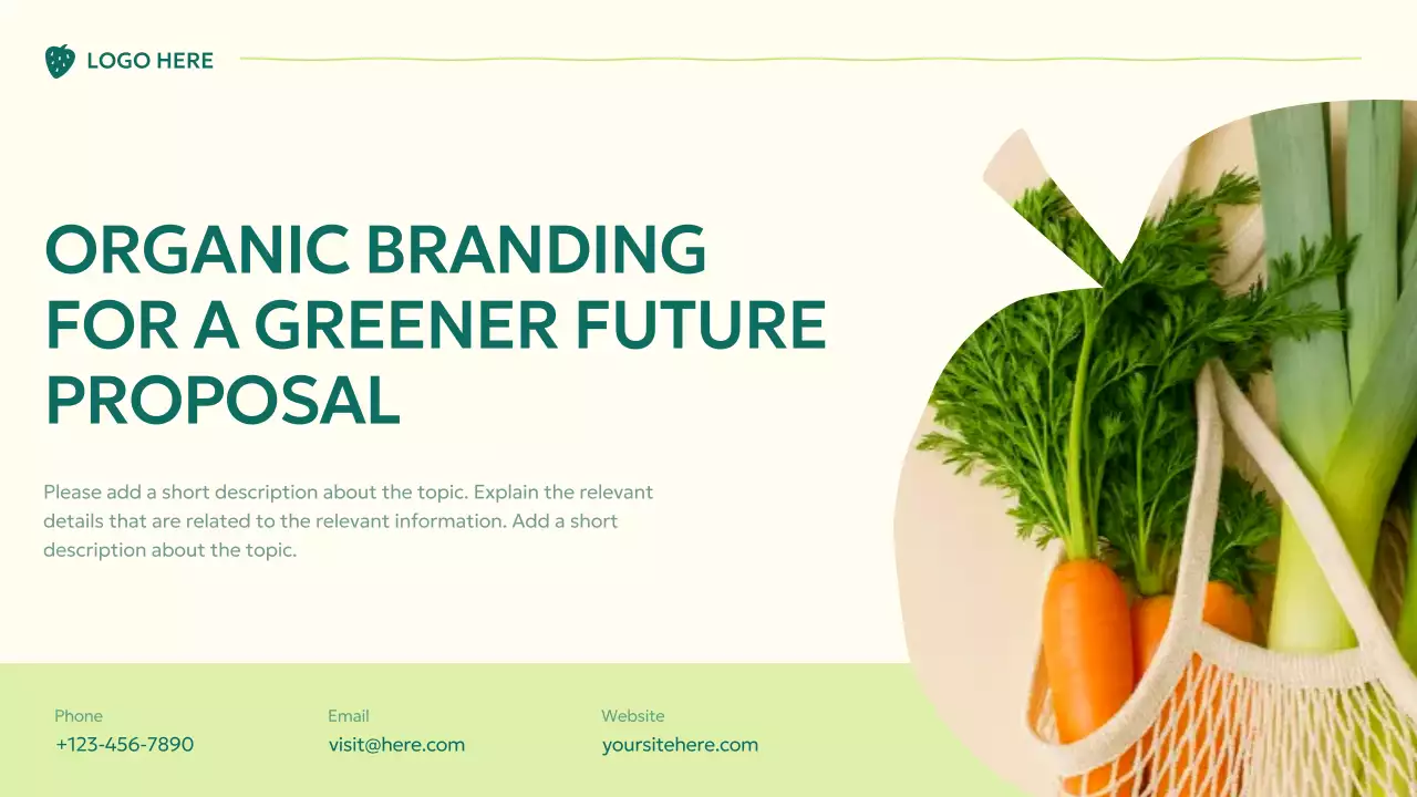 Green Modern Organic Proposal Presentation