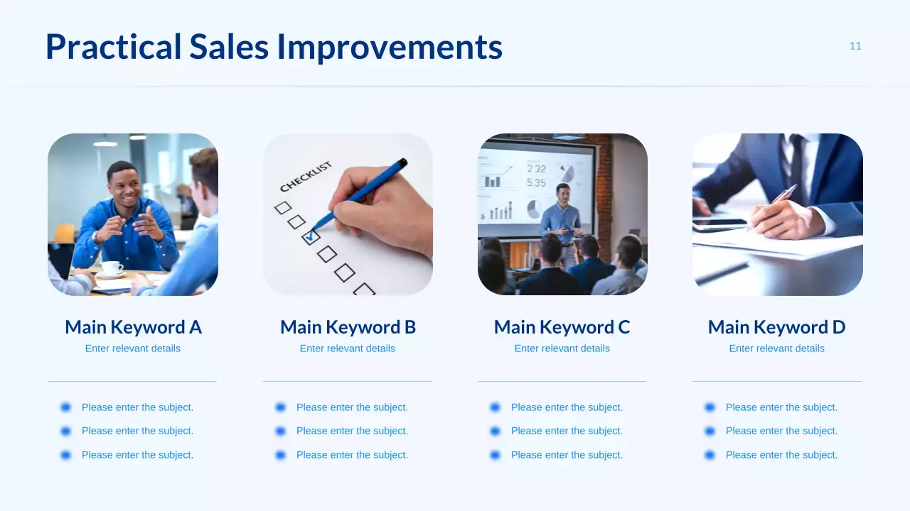 Blue Modern Sales Presentation