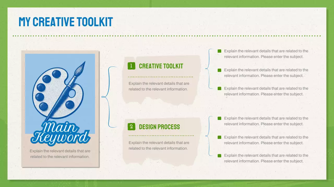 Green And Blue Modern Design Portfolio Presentation