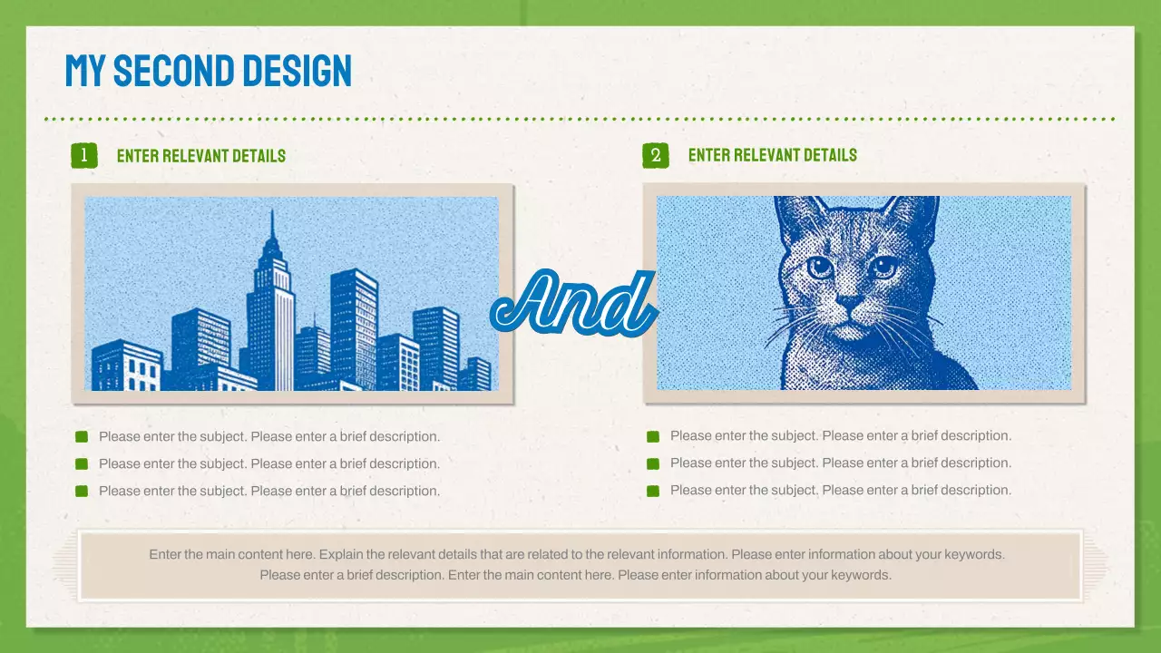 Green And Blue Modern Design Portfolio Presentation