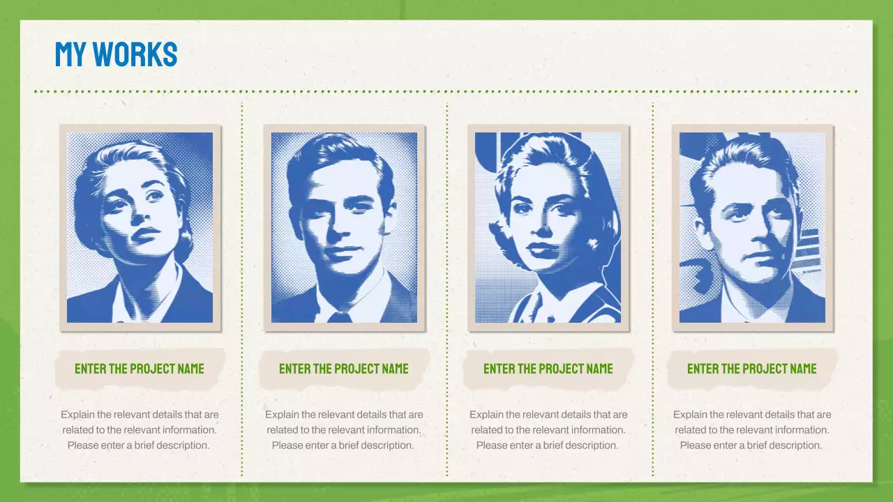 Green And Blue Modern Design Portfolio Presentation