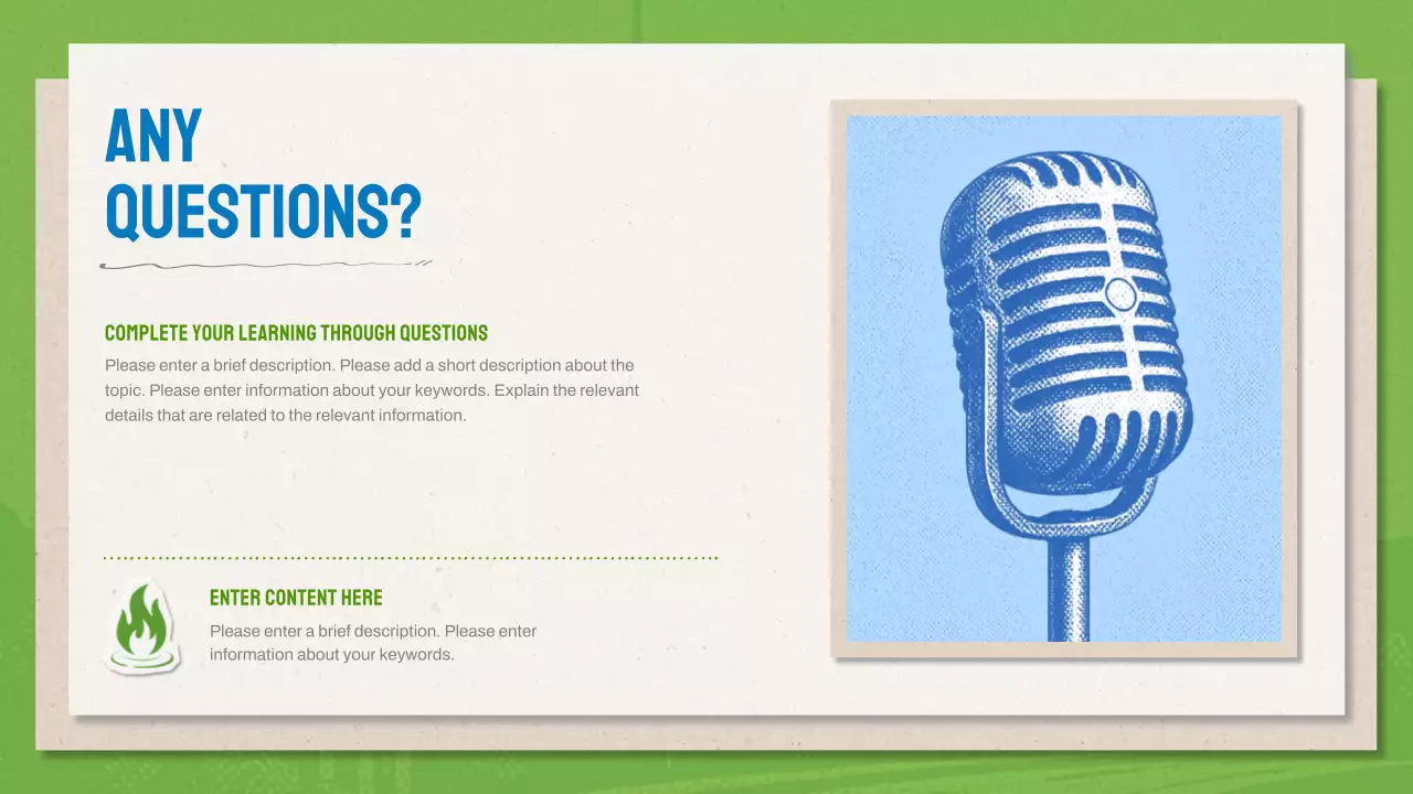 Green And Blue Modern Design Portfolio Presentation