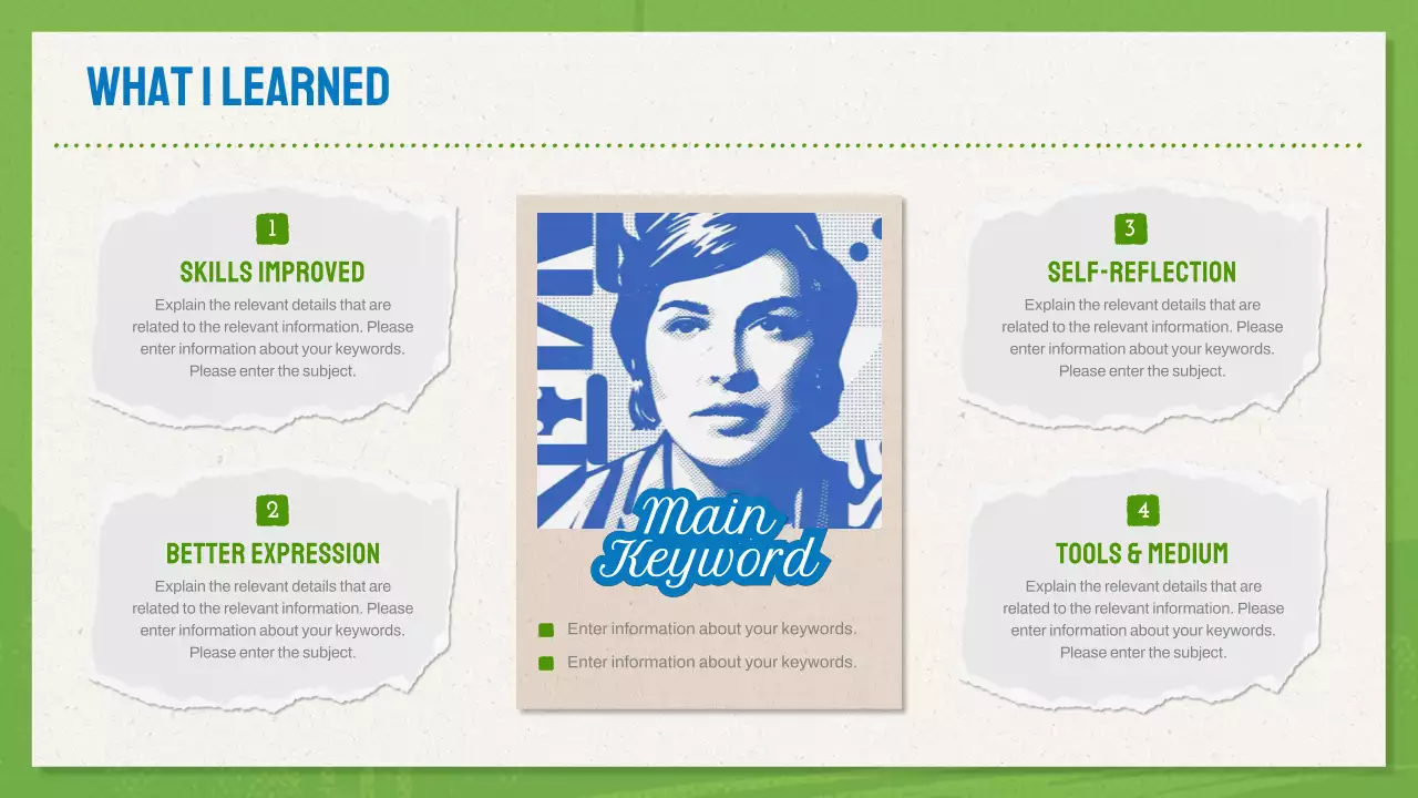 Green And Blue Modern Design Portfolio Presentation