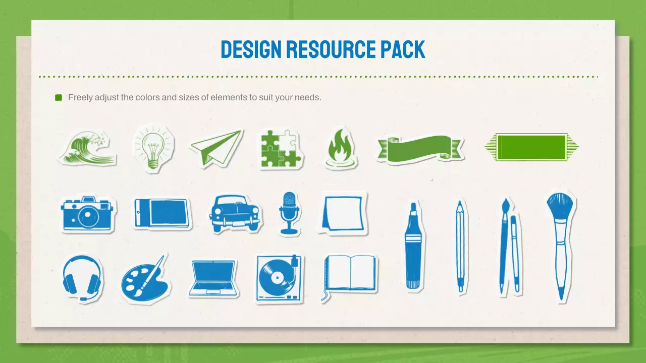 Green And Blue Modern Design Portfolio Presentation