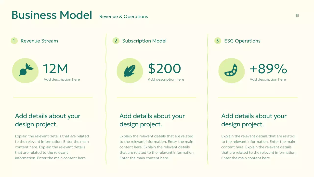 Green Modern Organic Proposal Presentation