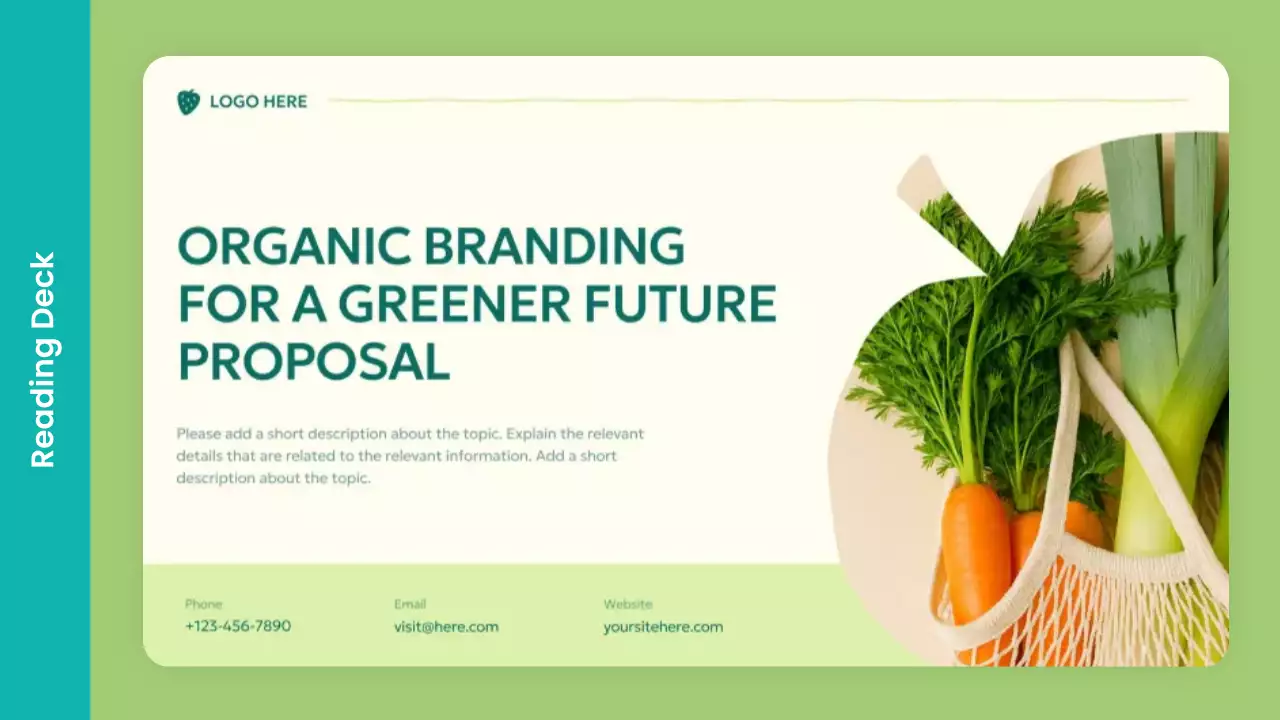Green Modern Organic Proposal Presentation