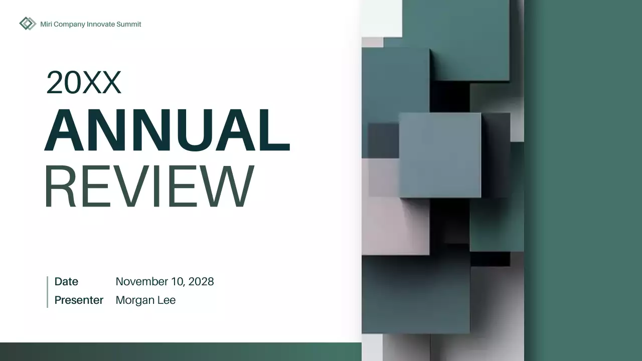 카키 모던 연례 보고서 안내