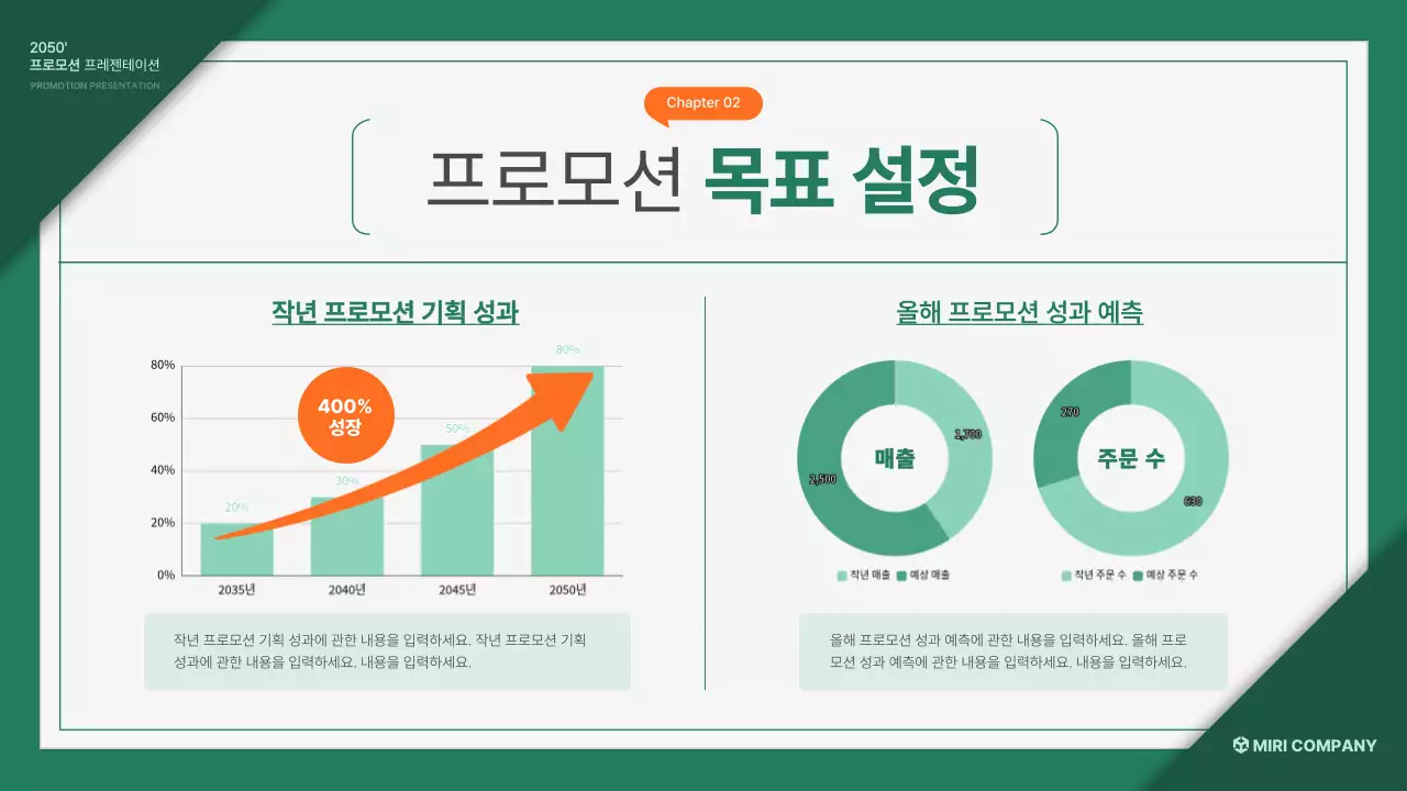 초록 주황의 기본 프로모션 기획서