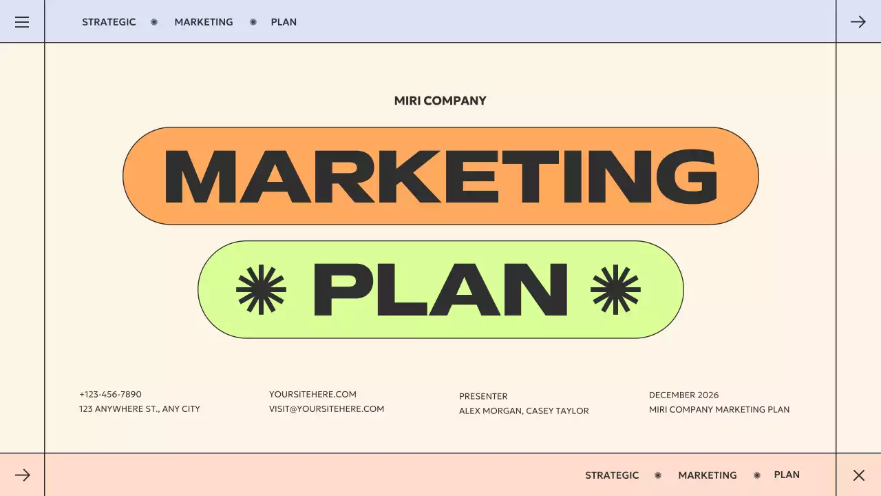 연두 모던 마케팅 기획서