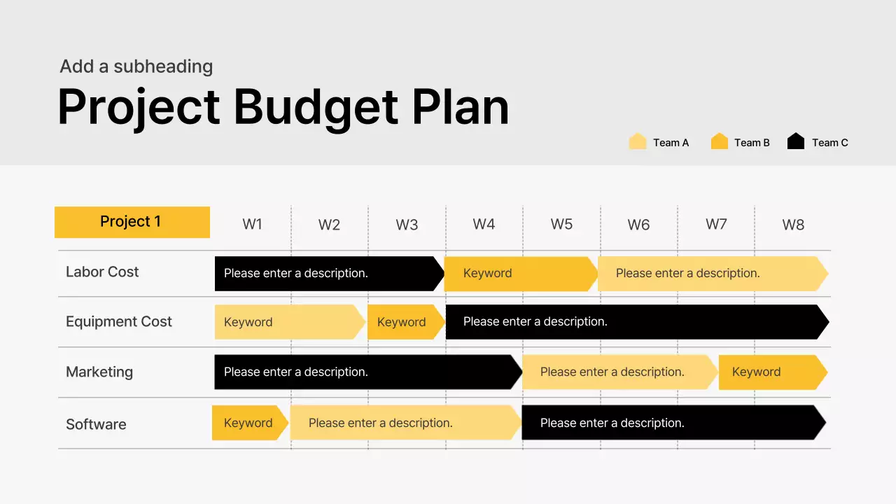 노랑 모던 제안서 홍보