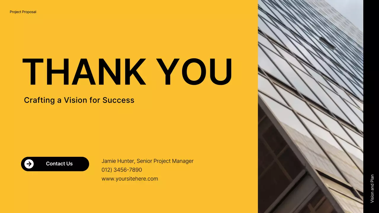 노랑 모던 제안서 홍보