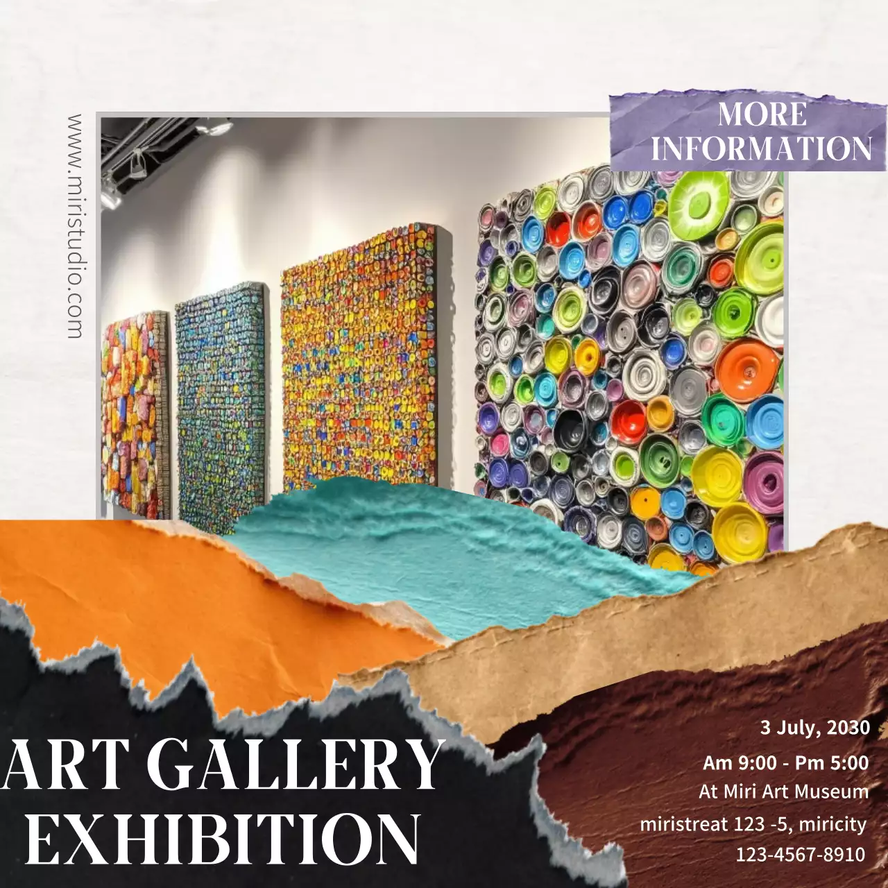 알록달록 모던 전시회 안내