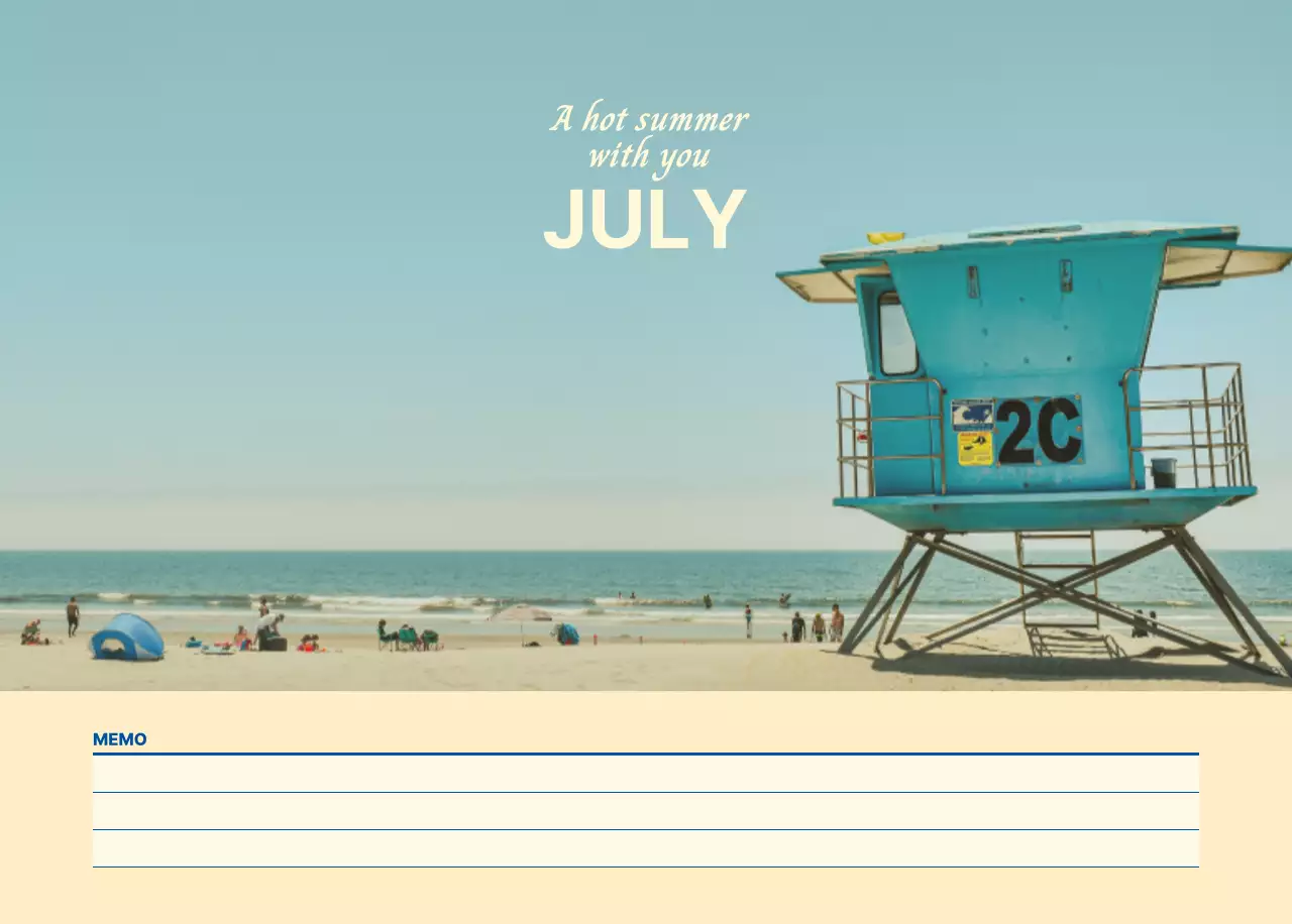 青 シンプル 自然 カレンダー