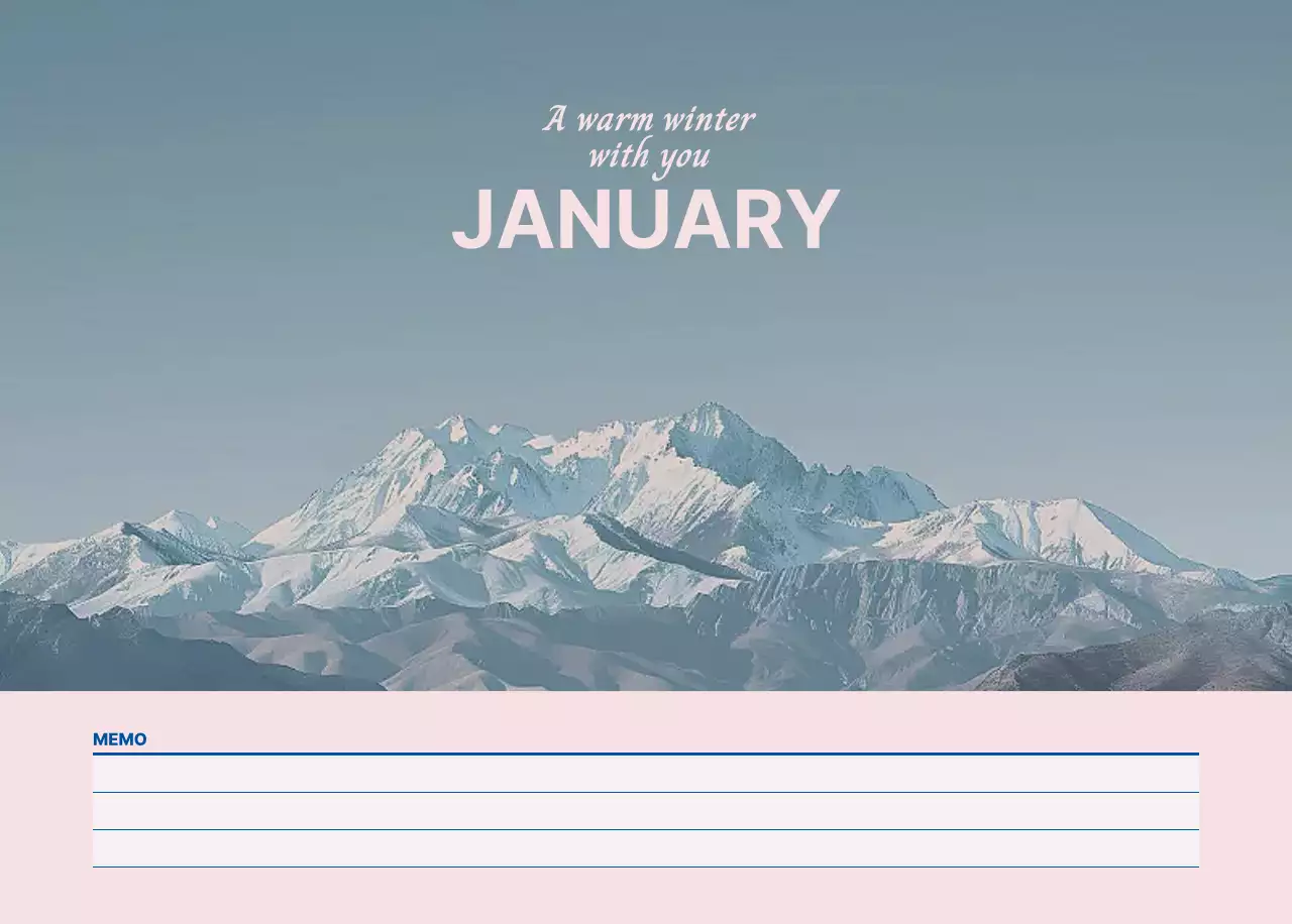 青 シンプル 自然 カレンダー