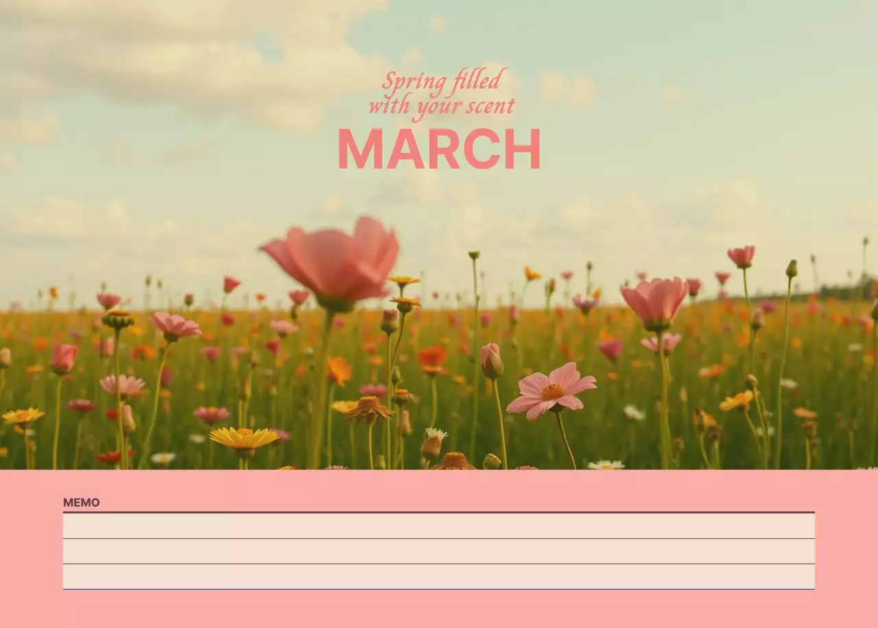 青 シンプル 自然 カレンダー