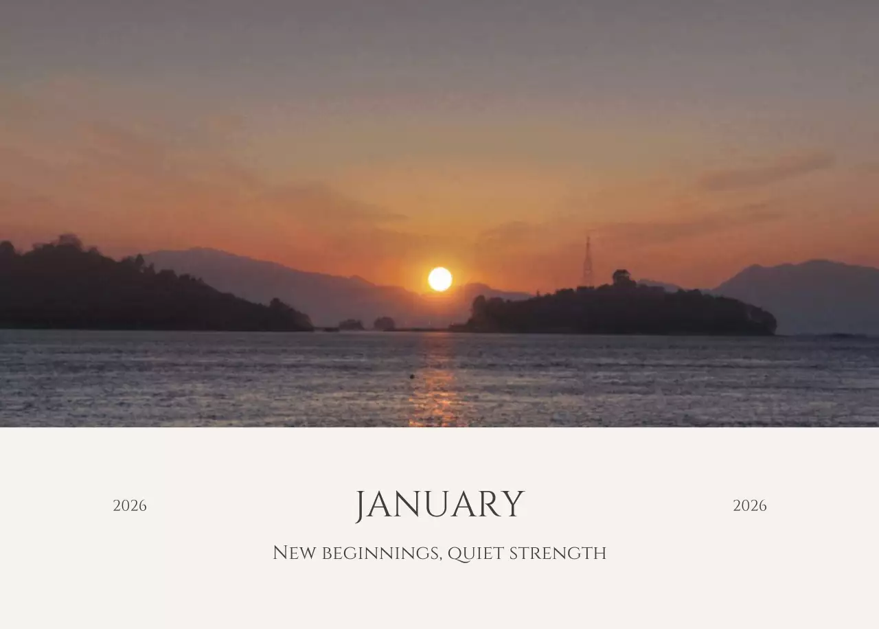 黄色 シンプル 季節 カレンダー