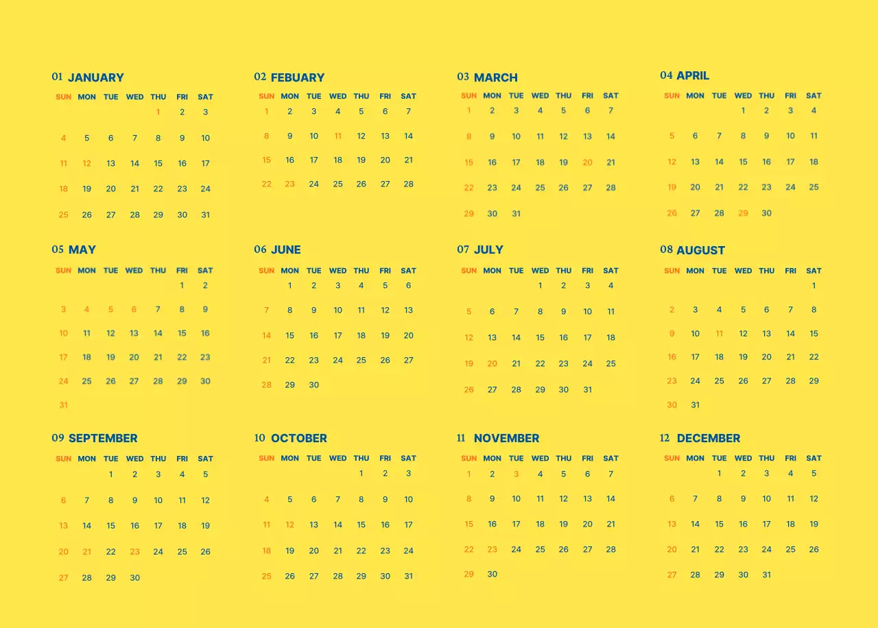 青 シンプル 自然 カレンダー