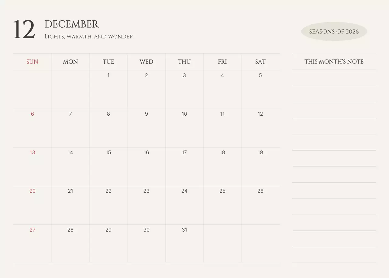 黄色 シンプル 季節 カレンダー